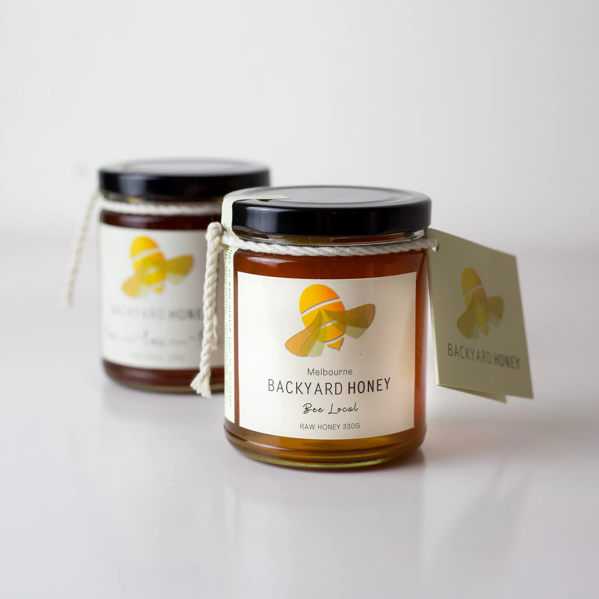 Jar of local honey. 