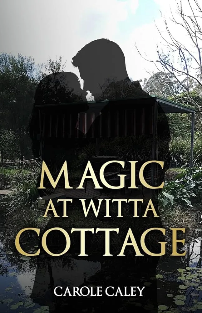 book with text: Magic at Witta Cottage