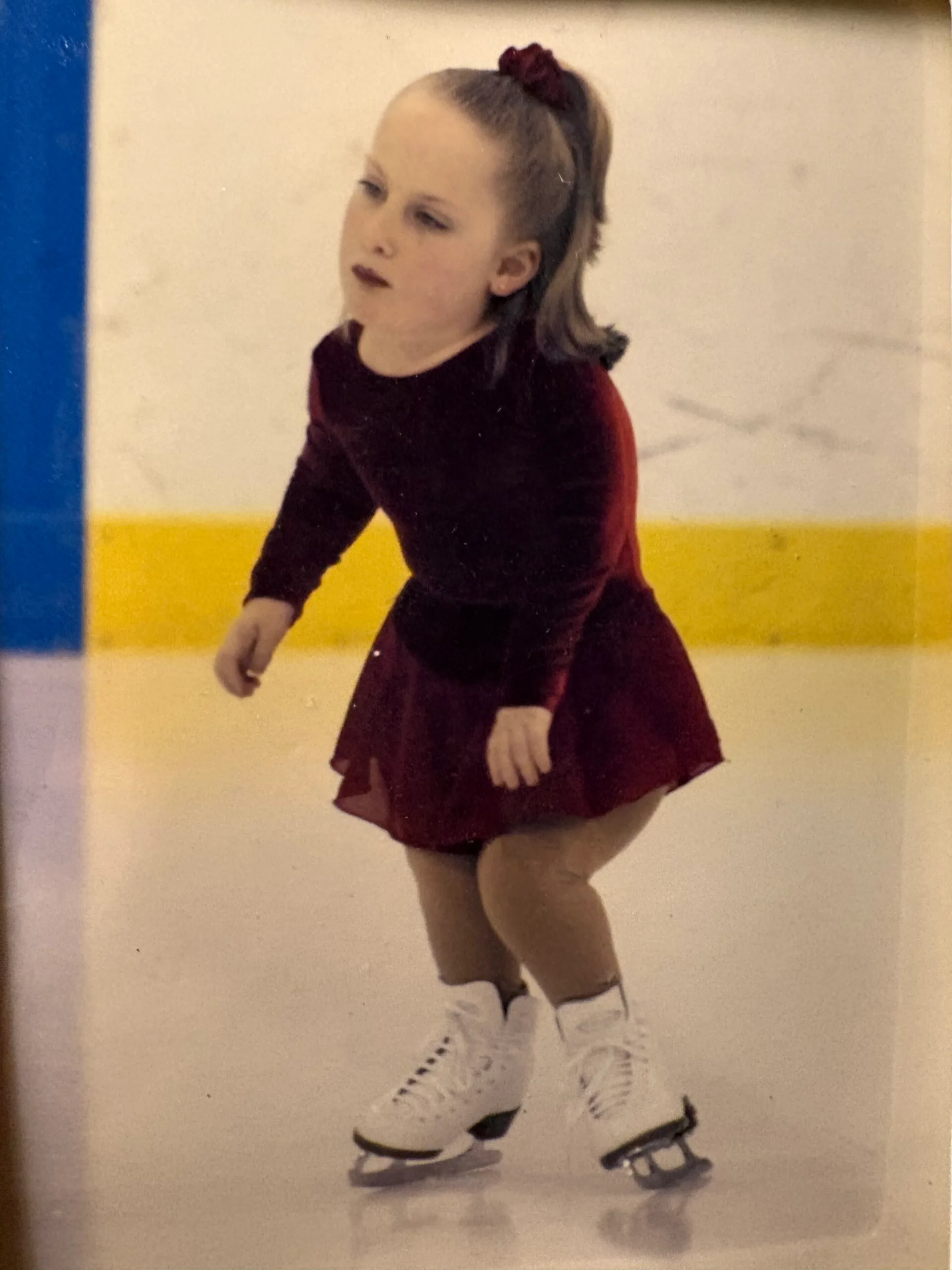 Image of young girl ice skating