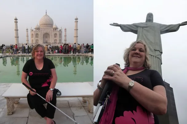 Blind by 31, Julie still loves to travel the world. ‘With my other senses, I see in a new way’