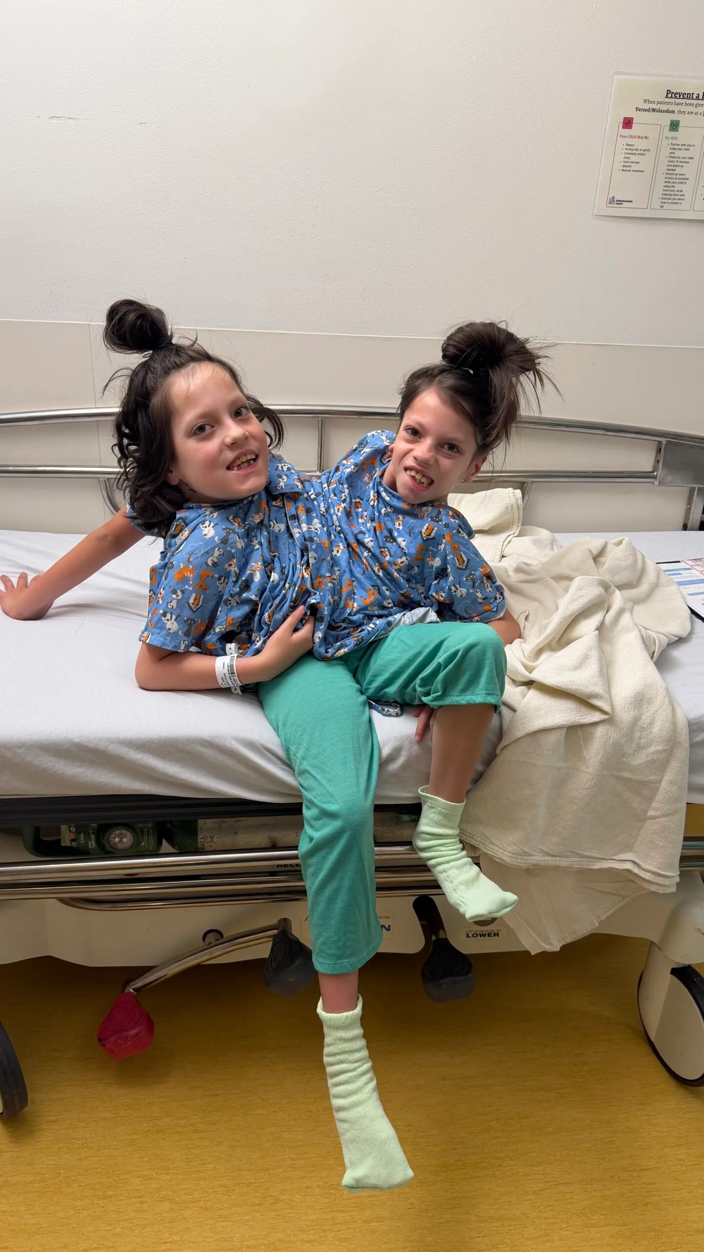 Callie and Carter in hospital to get surgery for their ears