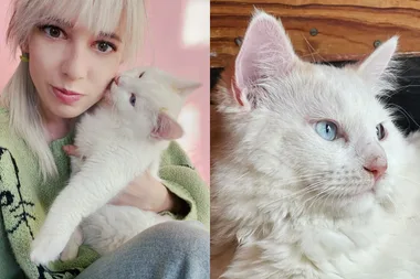 Kelly and her cat