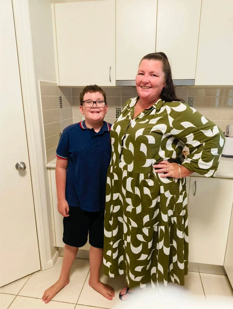 Image of mum and son before accident