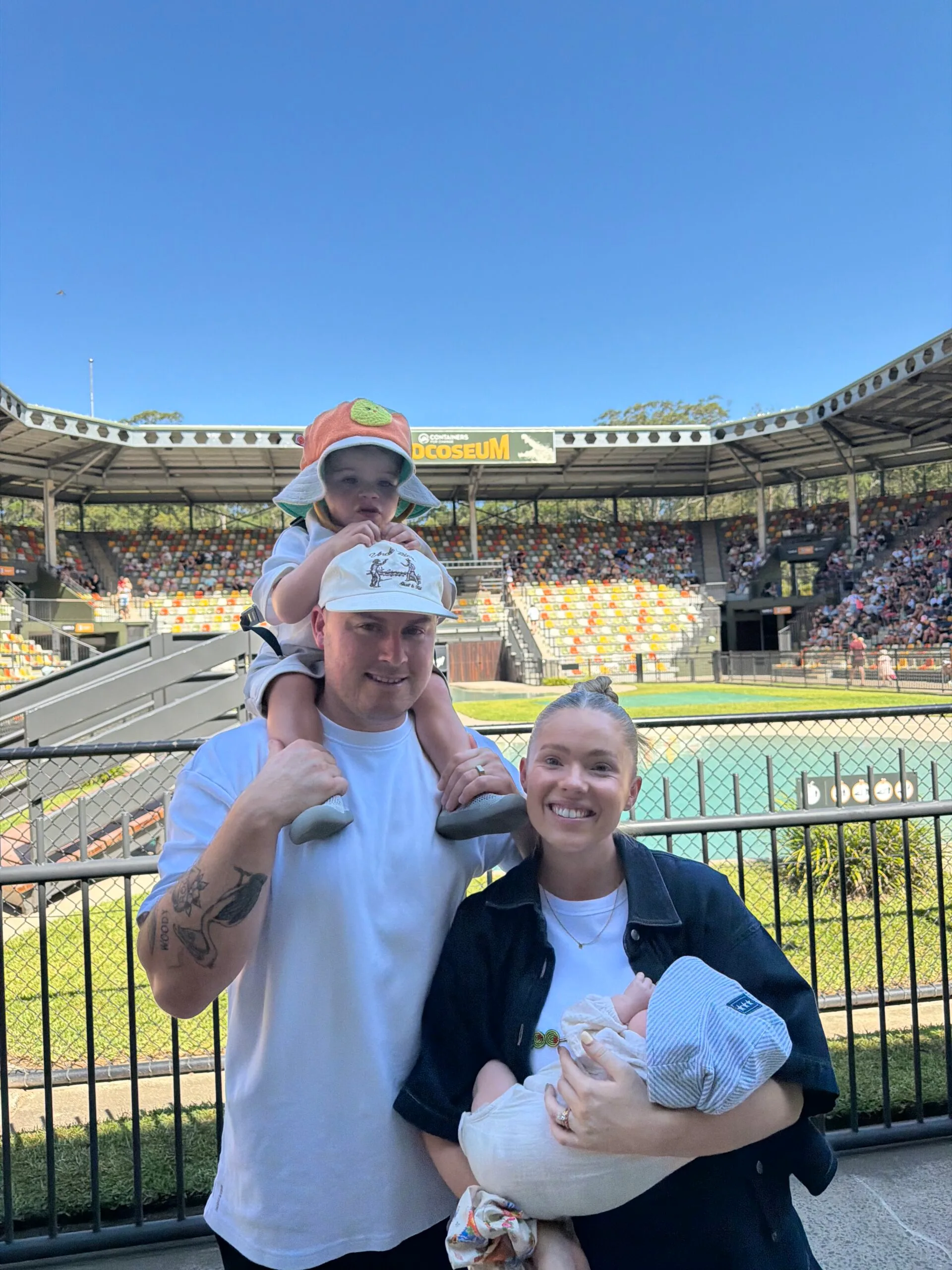 family at crocodile park