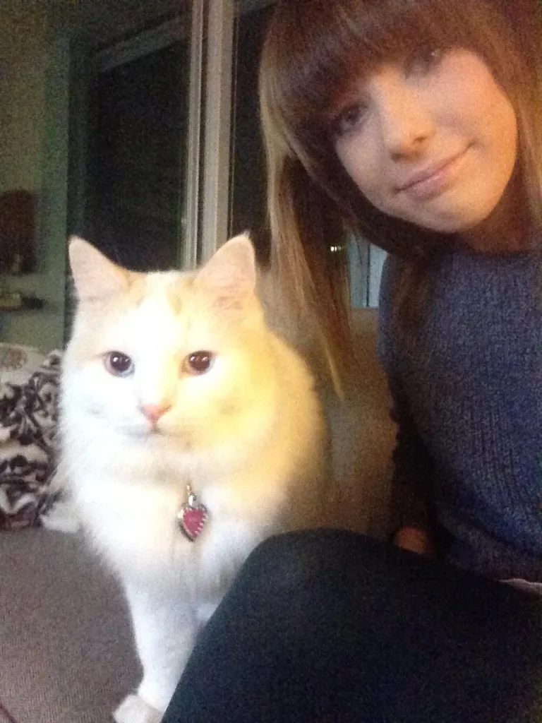 Kelly and cat