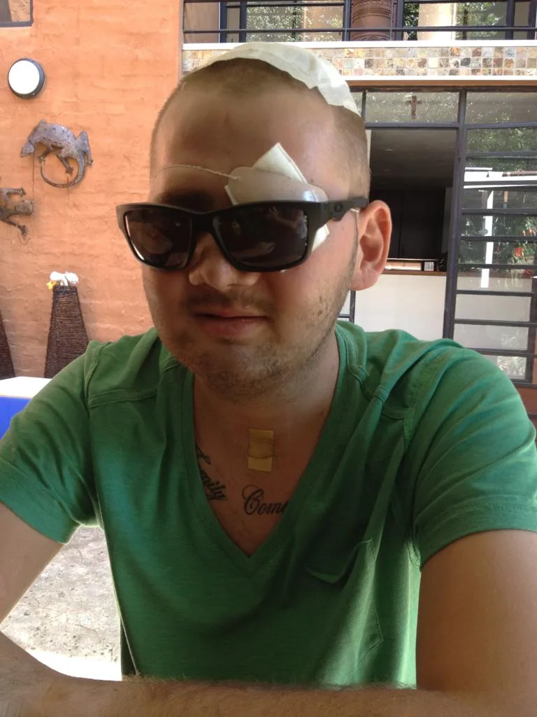 A man who has been in an accident