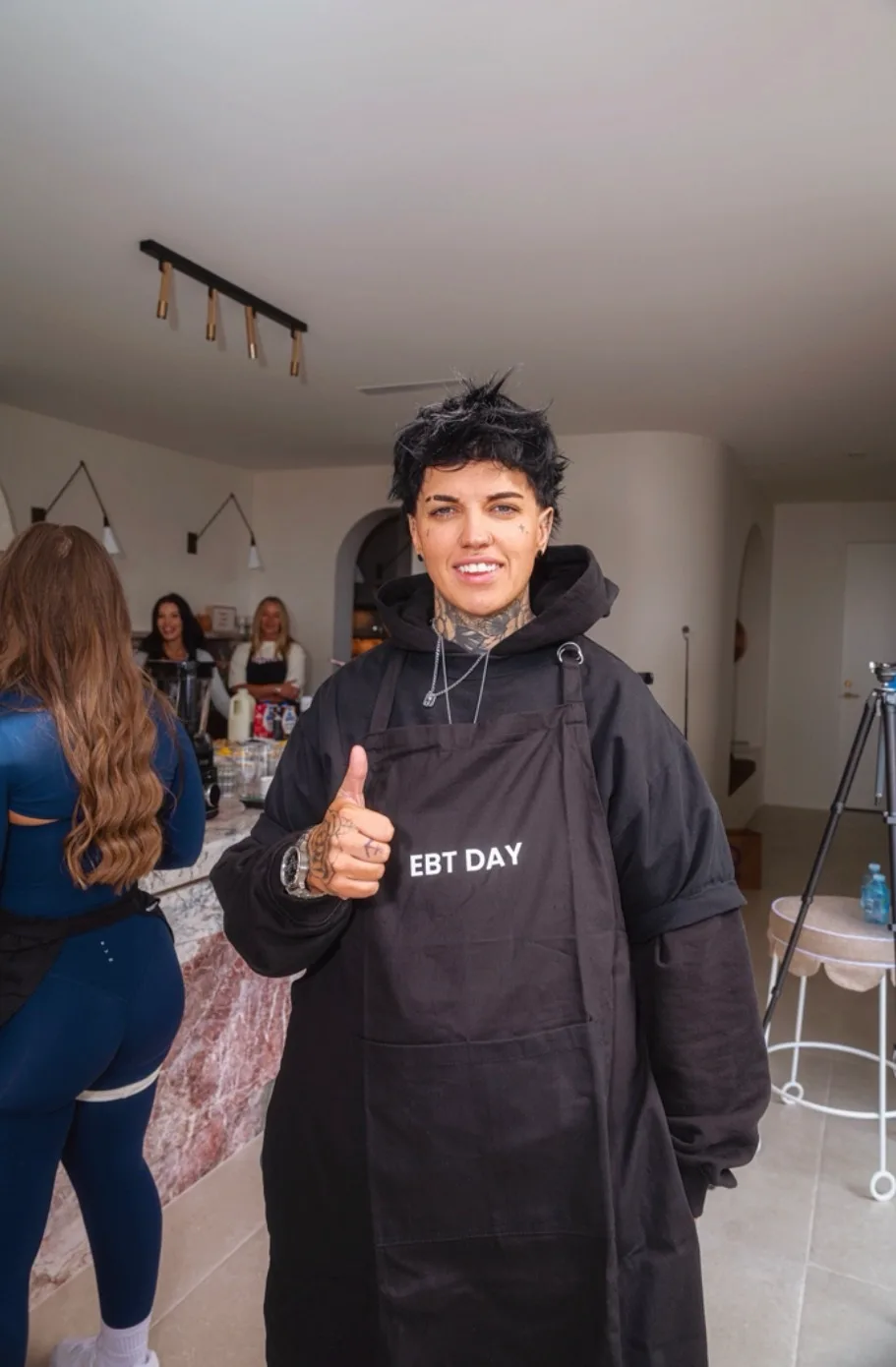Jess at her first photoshoot and EBT event day