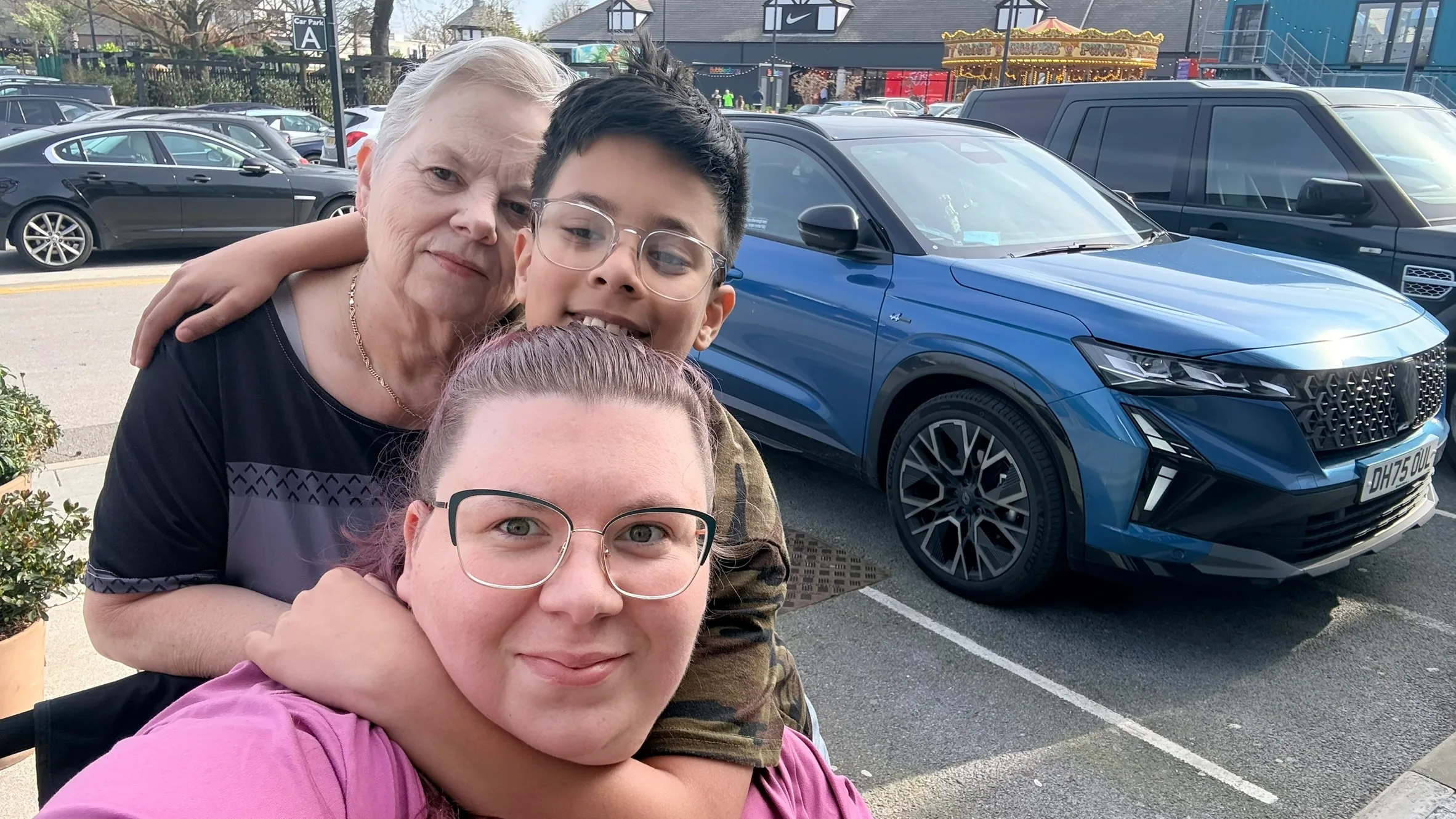 family photo outside 