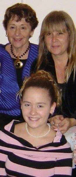 Maggie's mum, Maggie, and Brittany