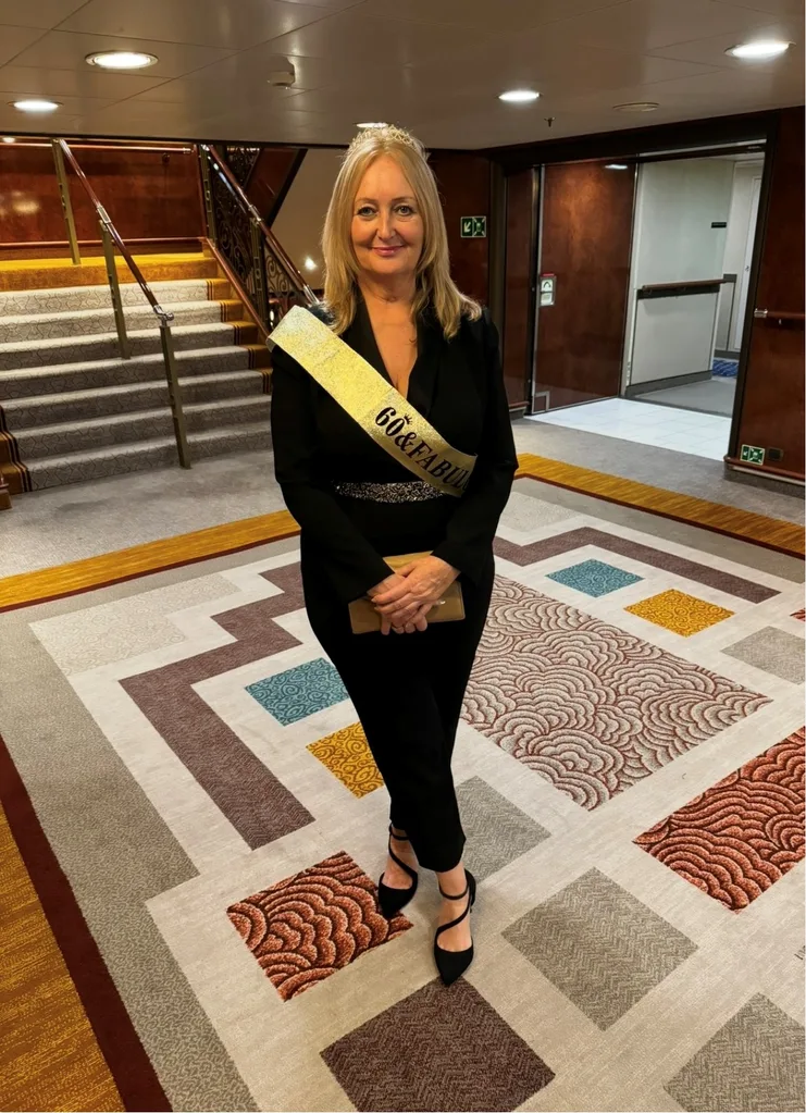 Image of woman wearing sash