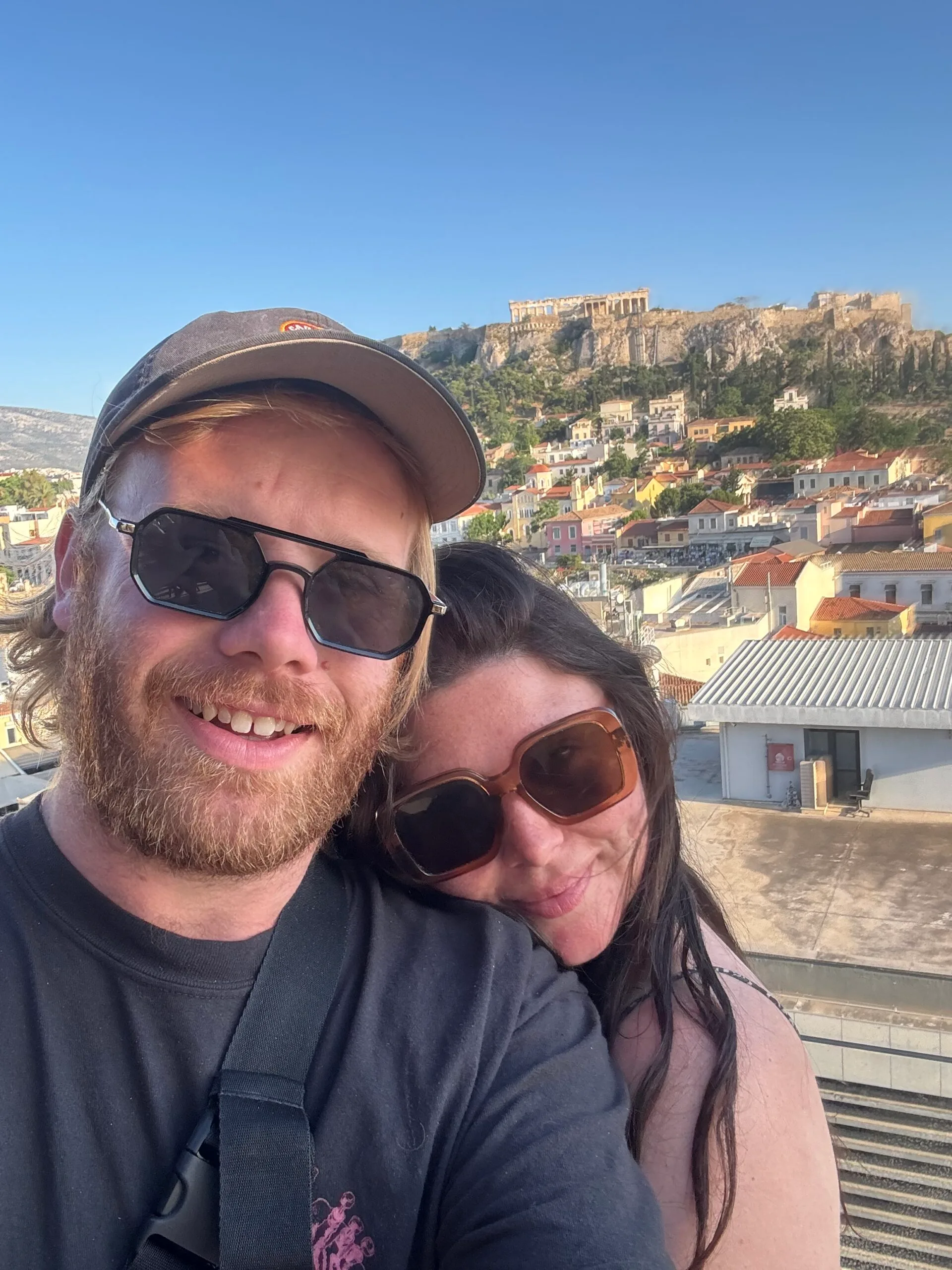 Joe and Claudia in Athens
