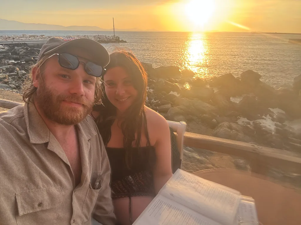 Joe and Claudia in Naxos