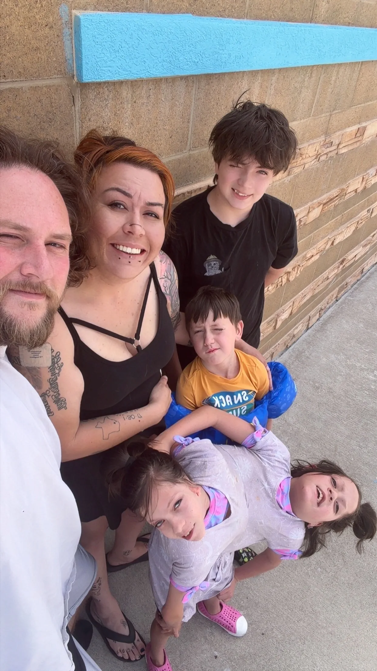 Nick, Chelsea, Callie, Mykah,  Jaysin, and Carter