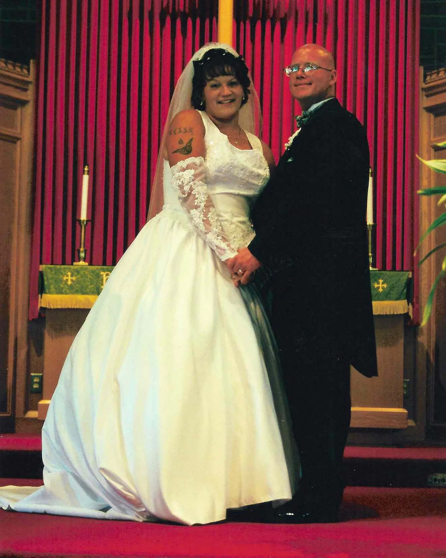 couple on wedding day