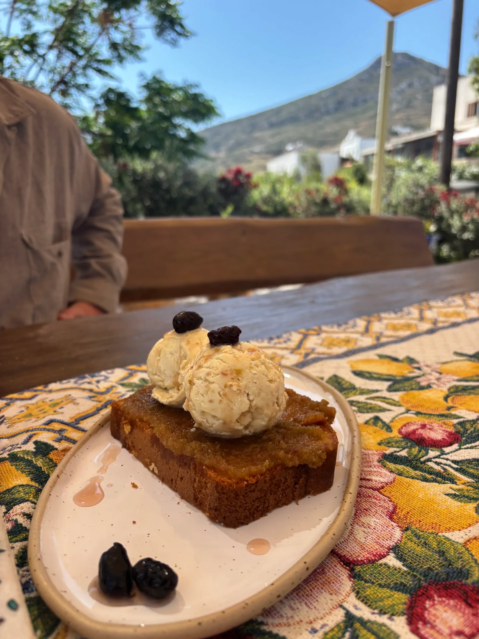 Olive oil cake in at Eggares Olive oil Museum
