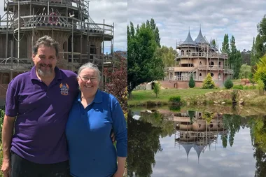 We put our wedding on hold to build a fairytale castle by hand…and we’re still not finished!