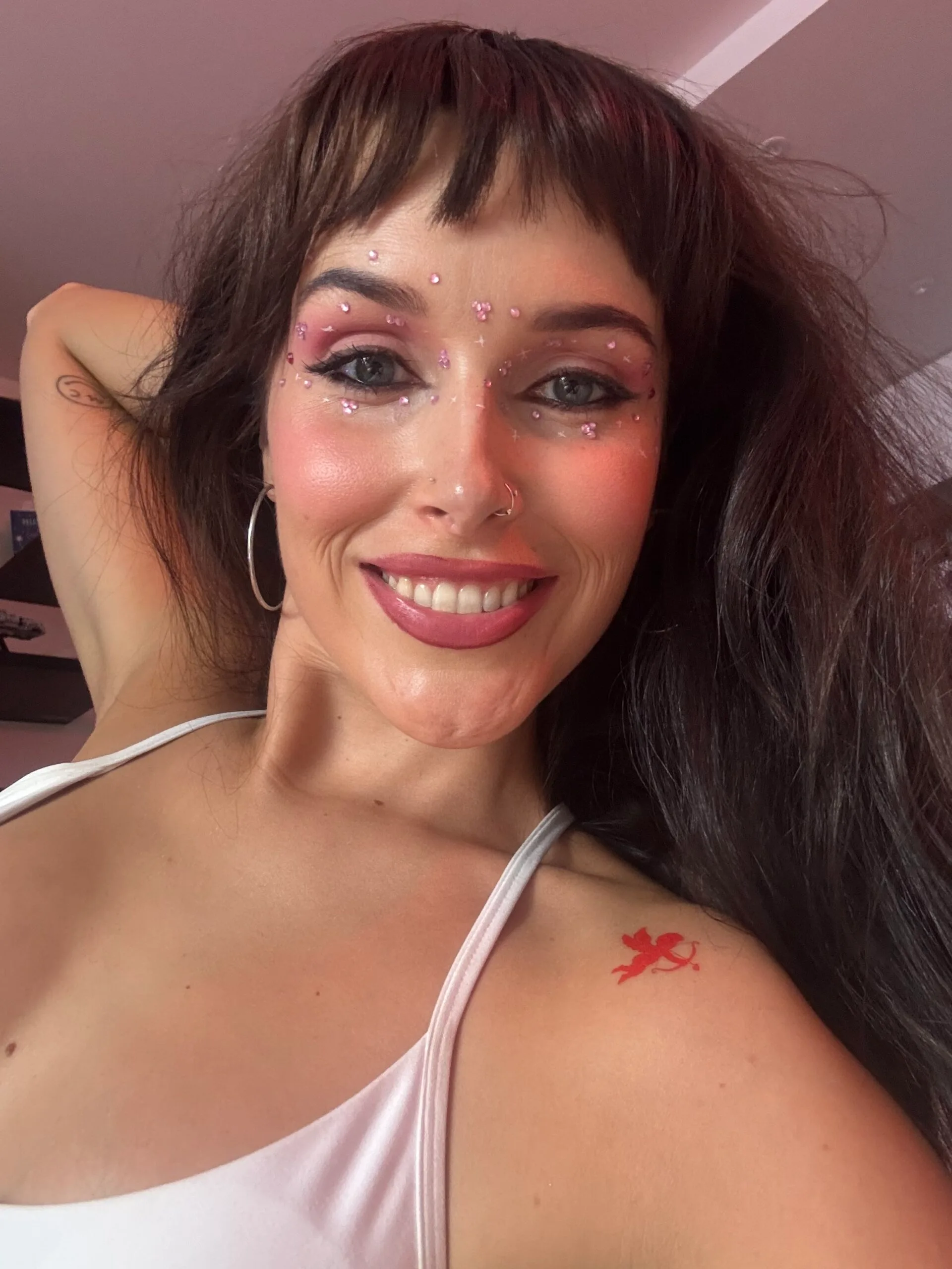 person taking selfie