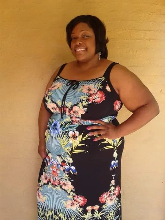 Image of woman before weight loss