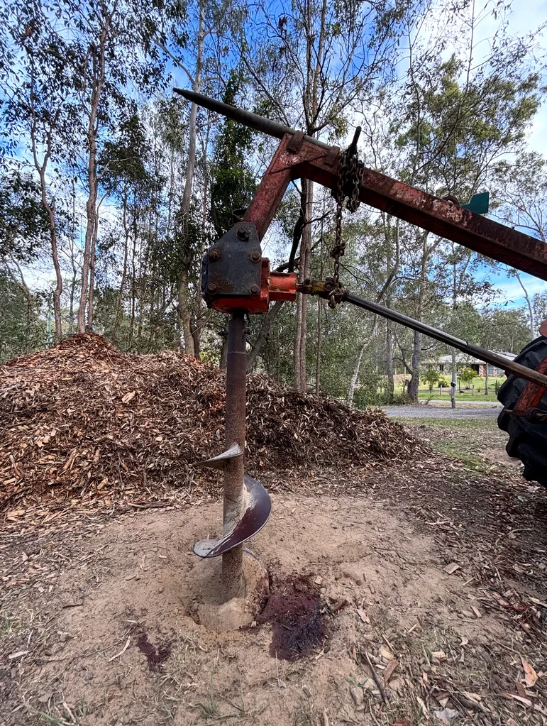 Image of tractor auger