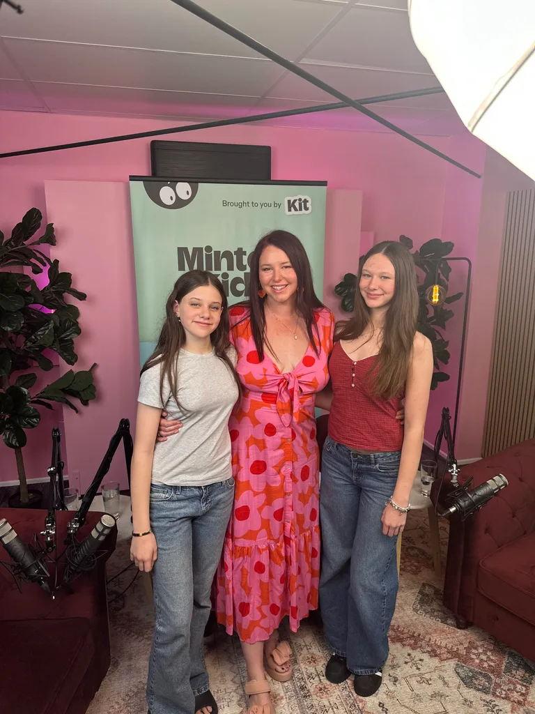 Image of woman and two daughters