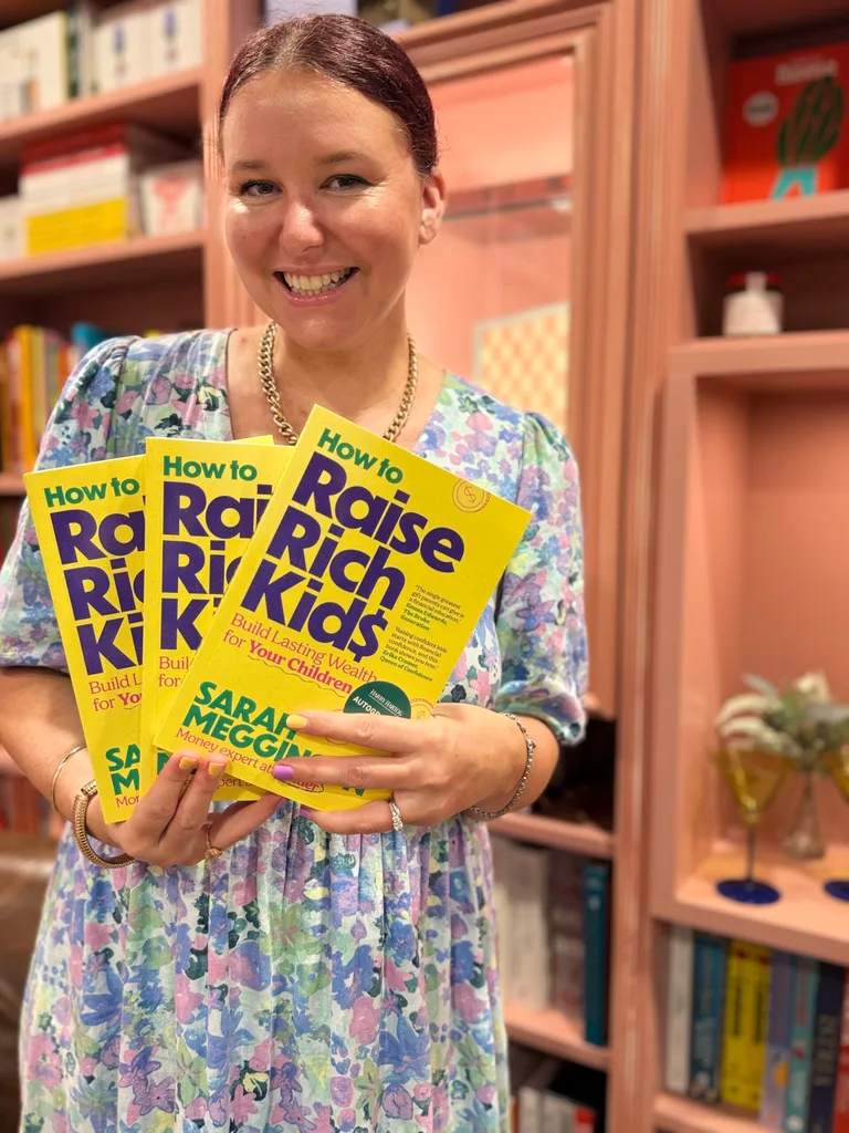 Image of author and her book
