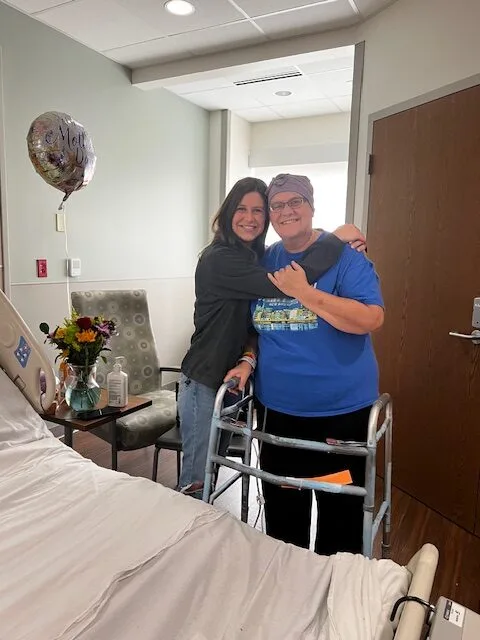 woman and daughter in hospital
