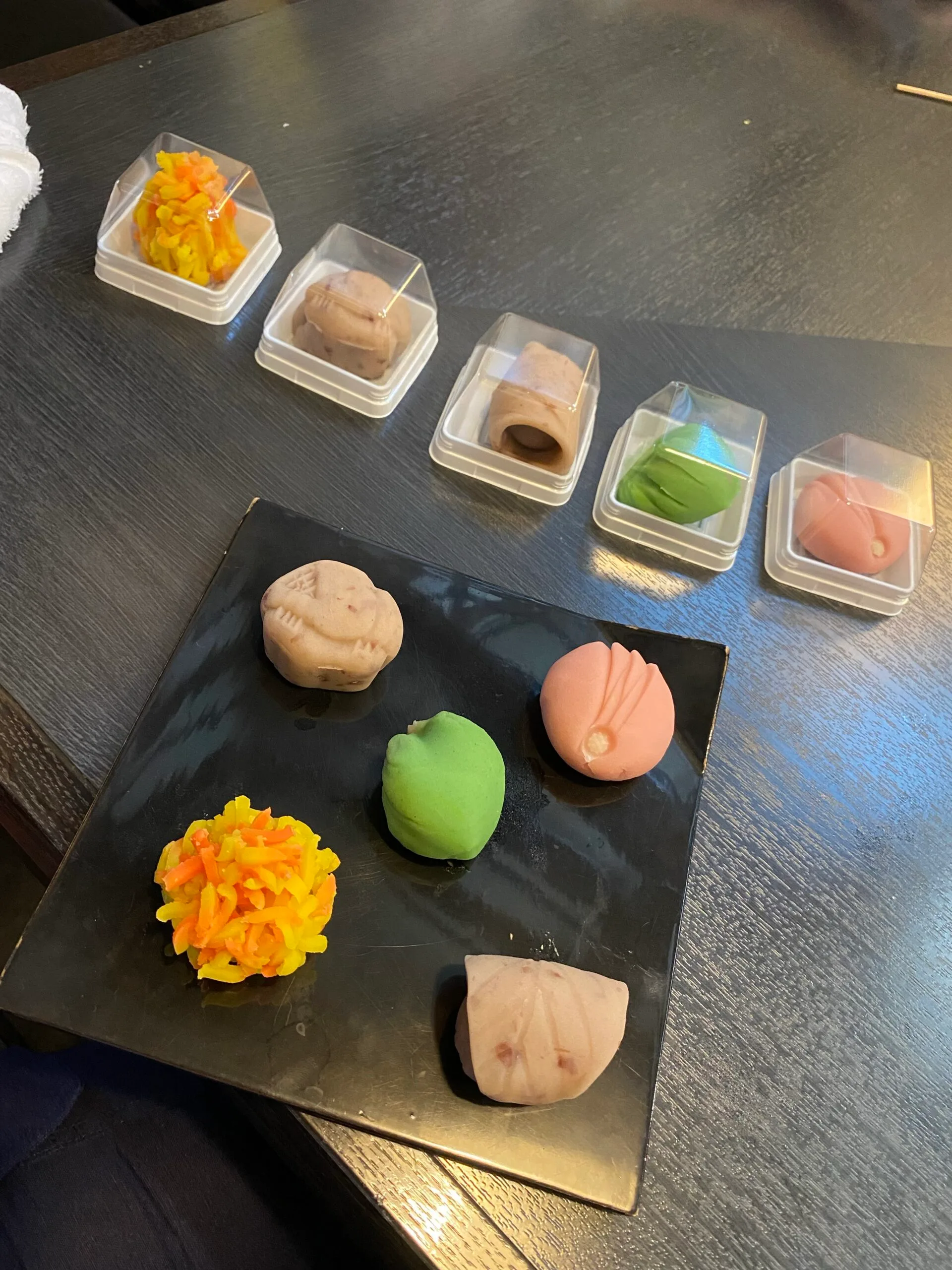 Image of traditional japanese sweets called wagashi