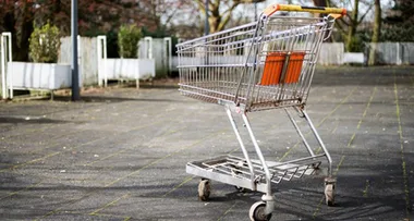 Mum’s horror as twins become trapped under trolley