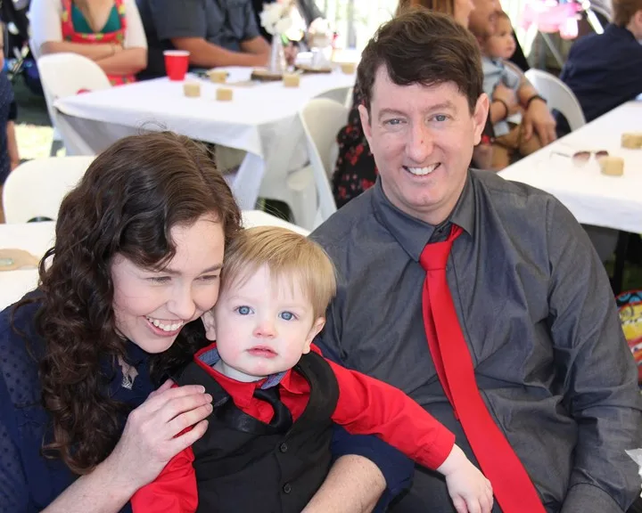 Samara, with husband Wynn and son Jack.