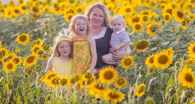 Family trapped inside their own home