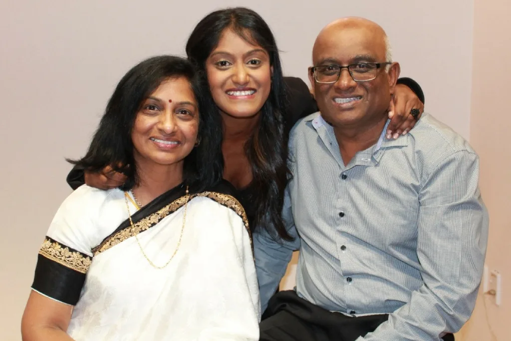 with parents