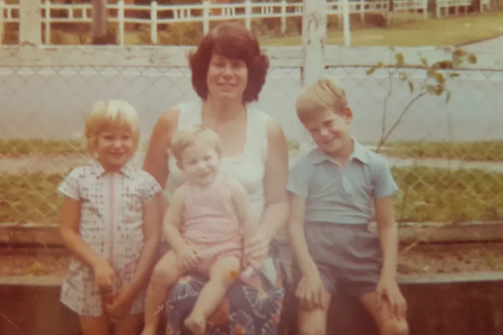 Me, mum holding Kyle and Barry