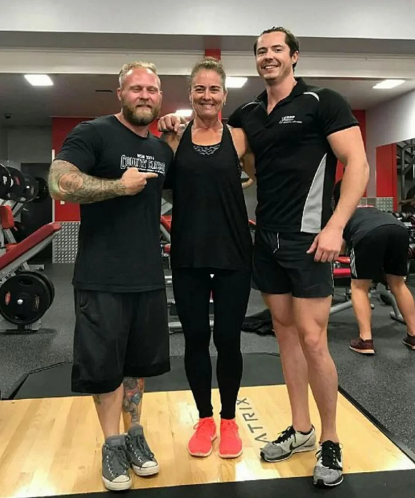 With my nutrition coach Kev and personal trainer James