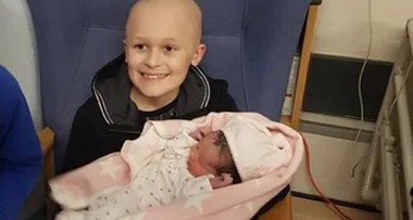9-year-old boy with cancer lives long enough to meet baby sister before tragically passing away
