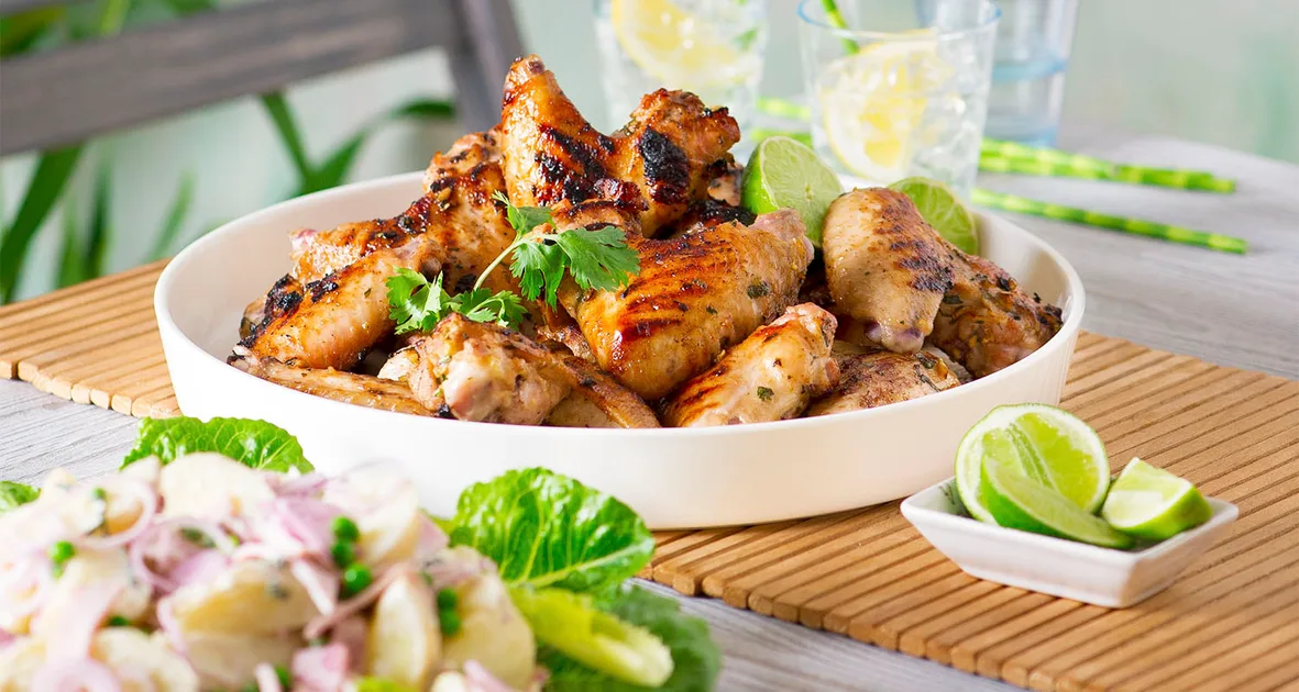Barbecued lemongrass chicken wings Recipe | that's life!