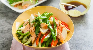 Hot Smoked Salmon, Green Bean & Potato Salad
