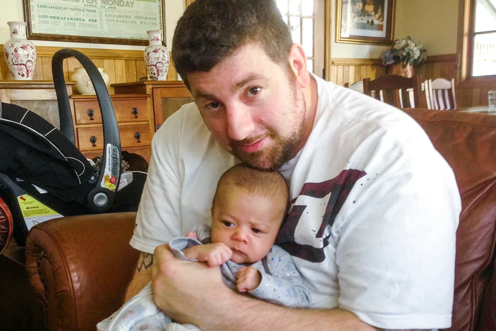 Leigh loved being an uncle to Zion