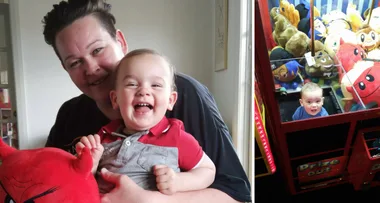 Aussie mum: My son was stuck in a toy machine!