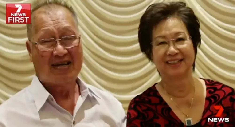 En Huynh with her late husband