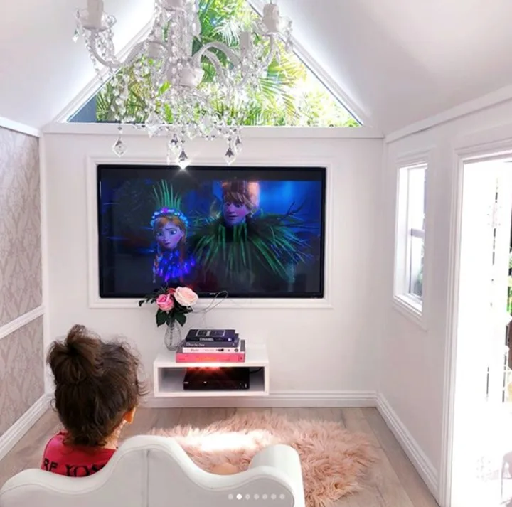 Millie-Belle's mum said the cubby house had to be 'fit for a queen'