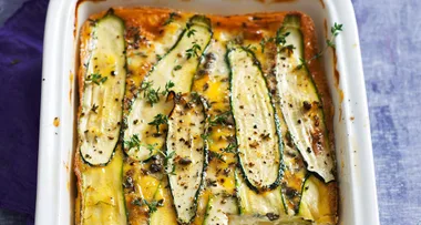 Zucchini and cottage cheese frittata