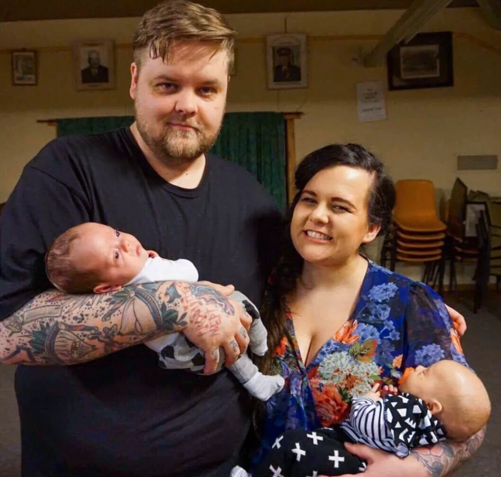 blind mum and hubby