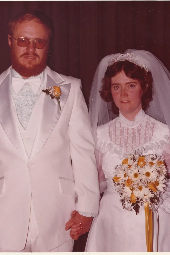 Rhona wedding day