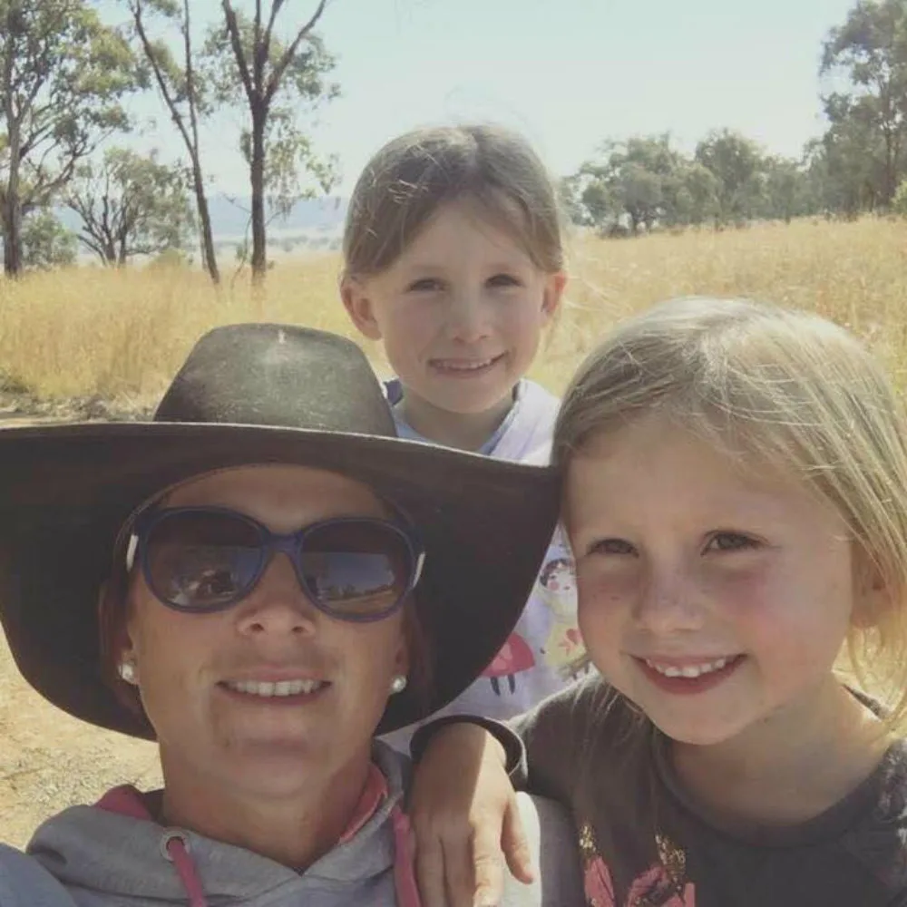 Bek Hourigan is raising her daughters in the outback