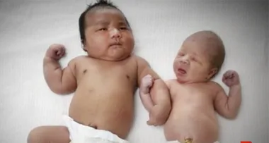 Big arrival: Aussie baby tips scales at 6.3kg