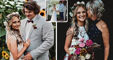 Terminally ill mum marries in emotional ceremony