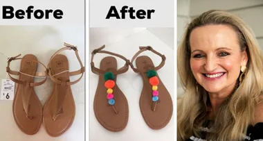 Thrifty mum’s $2 pom pom trick to transform Kmart sandals