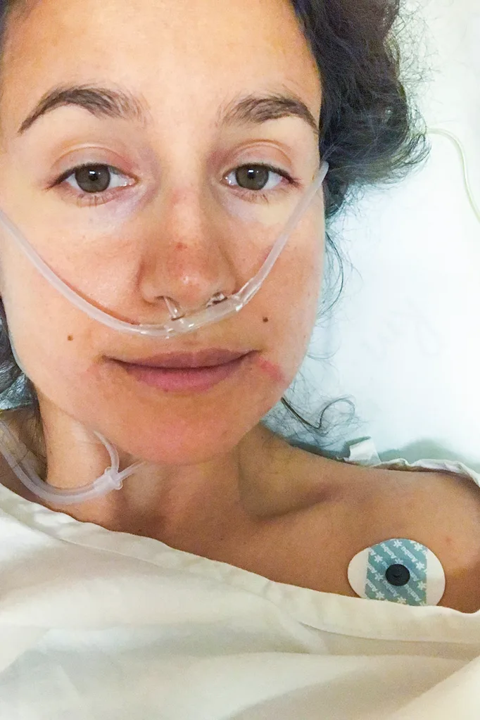Recovering in hospital