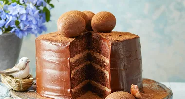 Easter chocolate layer cake