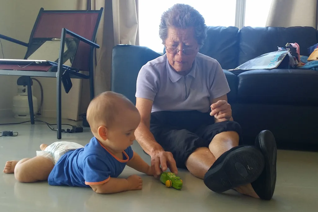 Mum with her grandson
